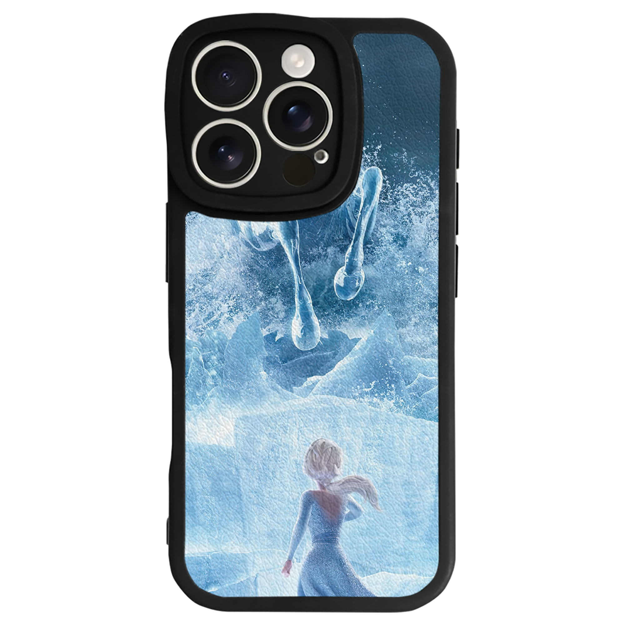 （画像用） アナと雪の女王 アンナ エルサ Frozen Anna Elsa 【iPhone 16シリーズ対応】シリコンスマホケース（レザー調） 材質：シリコン